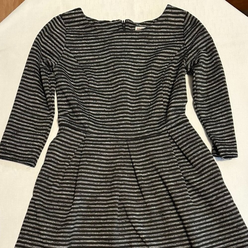 Black and gray dress